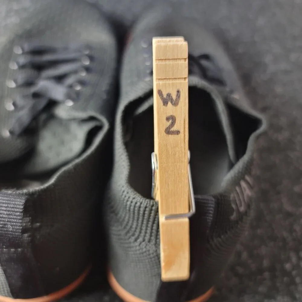 Suavs The Zilker Black Gum Knit Lace Up Sneakers Women's Size 7 Minimalist Shoes - Picture 8 of 8